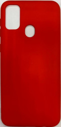 Накладка для Samsung Galaxy M21 Silicone cover без логотипа красная