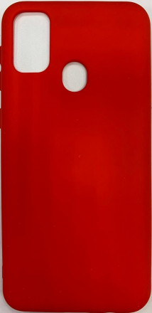 Накладка для Samsung Galaxy M21 Silicone cover без логотипа красная