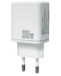 Сетевое зарядное устройство EOFE E303 1C/1USB 30W белое