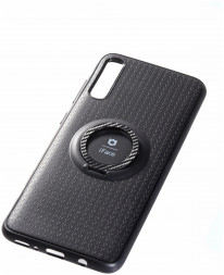 Чехол-накладка для Samsung Galaxy A70 силикон iface с держателем чёрный