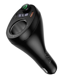Автомобильное заряд. устр. Hoco E88 1USB/2C + FM-трансмиттер черное