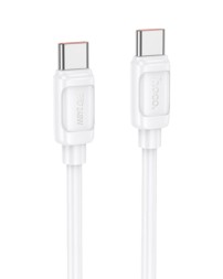 Usb Кабель-зарядка Type-C на Type-C Hoco X115 5A 240W 1м силиконовый белый