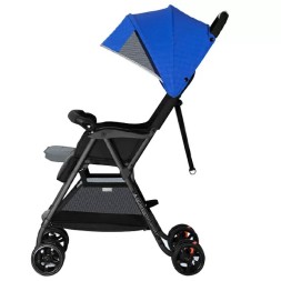 Детская коляска Xiaomi Mibabe Qborn Easy Folding Stroller Blue (TQ02OS) синяя