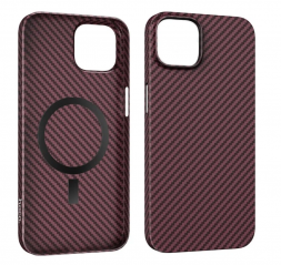 Накладка для i-Phone 14 Pro Max Hoco Cave Magnetic case тонкий красный