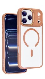 Накладка для i-Phone 17 Pro Keephone Armor Grip MagSnap оранжево-прозрачный