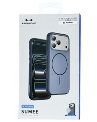Накладка для i-Phone 17 Pro Max Keephone Sumee Non-Yellowing MagSnap синяя