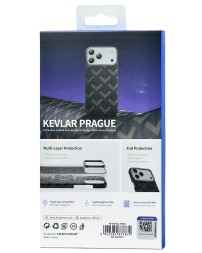 Накладка для i-Phone 17 Pro Keephone Kevlar Prague MagSnap коричнево-черный