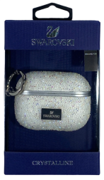 Чехол для AirPods Pro 2 Swarovski белый