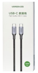 Usb Кабель-зарядка Type-C на Type-C Ugreen US316 5A 100W 1м серо-черный