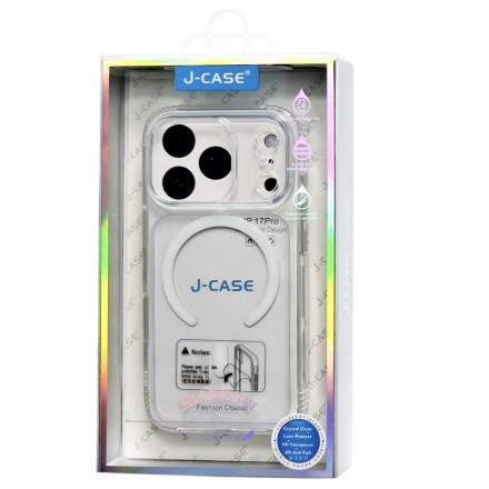  Накладка для i-Phone 17 Pro J-Case Magsafe силикон прозрачный (закрытая камера)