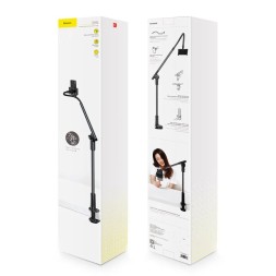 Держатель для смартфона штанга Baseus (SULR-0G) серый