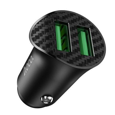  Автомобильное заряд. устр. Hoco Z39 2USB 18W 3A QC3.0 черное