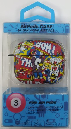  Силиконовый светящийся в темноте чехол для AirPods 3 Luxo Kaws рисунок №37