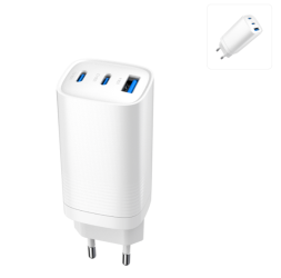 Сетевое зар. устр. Evelatus 165 1USB/2C 22.5W/65W белое