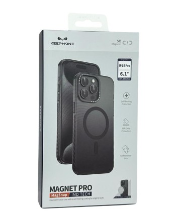  Накладка для i-Phone 15 Pro Keephone Magnet Pro MagSnap черный
