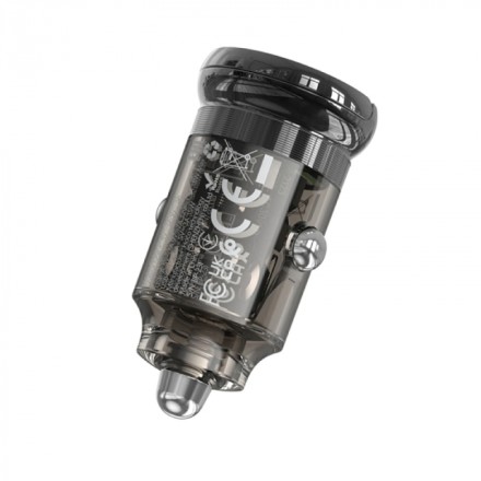  Автомобильное заряд. устр. Hoco Z53A 1USB/1C 18W/30W чёрный