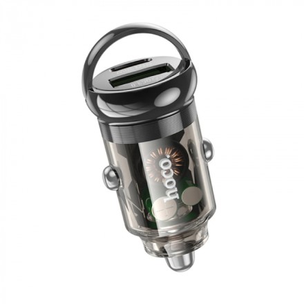  Автомобильное заряд. устр. Hoco Z53A 1USB/1C 18W/30W чёрный