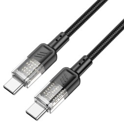 Usb Кабель-зарядка Type-C на Type-C Hoco U129 60W 1.2м черный
