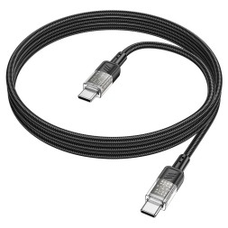 Usb Кабель-зарядка Type-C на Type-C Hoco U129 60W 1.2м черный