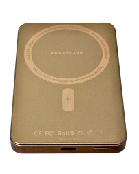 Powerbank с беспроводной зарядкой Keephone Lucci PB-33 5000mAh 1C 20W KPFRAPB-33DT золотой