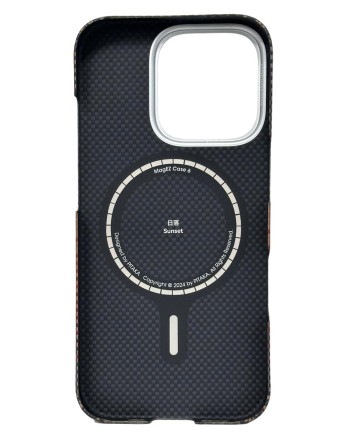  Накладка для i-Phone 16 Pro 6.3&quot; Pitaka Tactile Woven Case&amp;Grip 3 (Sunset)