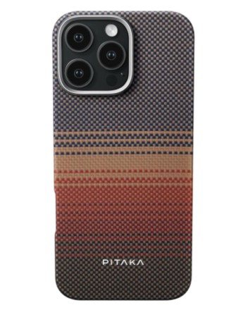  Накладка для i-Phone 16 Pro 6.3&quot; Pitaka Tactile Woven Case&amp;Grip 3 (Sunset)