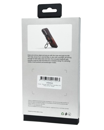  Накладка для i-Phone 16 Pro 6.3&quot; Pitaka Tactile Woven Case&amp;Grip 3 (Sunset)