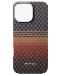 Накладка для i-Phone 16 Pro 6.3&quot; Pitaka Tactile Woven Case&amp;Grip 3 (Sunset)