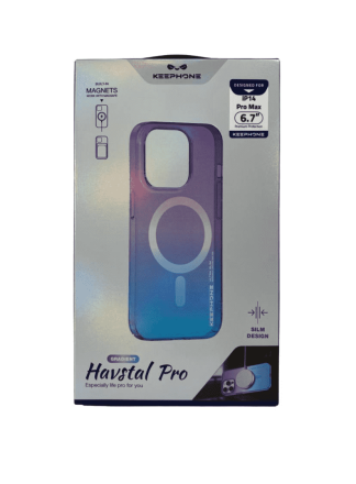  Накладка для i-Phone 14 Pro Max Keephone Magsafe матовый пурпурный