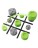  Игра Крестики-Нолики Giiker Tic-Tac-Toe Bolt зеленый
