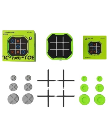  Игра Крестики-Нолики Giiker Tic-Tac-Toe Bolt зеленый