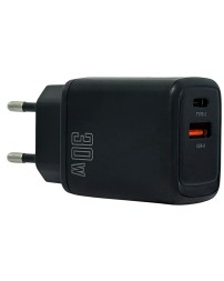 Сетевое зарядное устройство EOFE E303 1C/1USB 30W черное