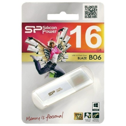  3.2 USB флеш накопитель Silicon Power 16GB Blaze B06 White