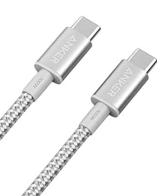  Usb Кабель-зарядка Type-C на Type-C Anker (A8757621) 100W 1.8м серебристый