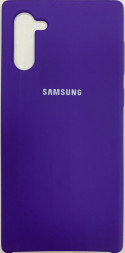 Накладка для Samsung Galaxy Note 10 Silicone cover фиолетовая