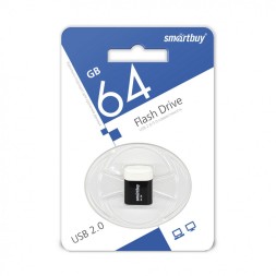 USB флеш накопитель Smartbuy 64GB Lara Black (SB64GBLARA-K)