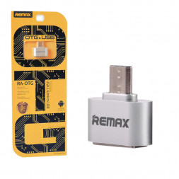 OTG Remax Micro на USB2.0 серебристый