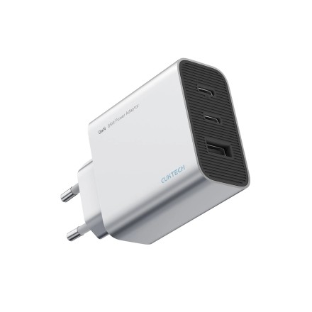  Сетевое зар. устр. Cuktech Gan A15CEU 1USB/2C 65W серебристое