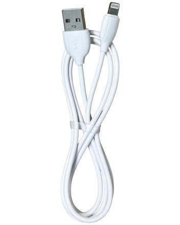  Usb Кабель-зарядка Lightning Borofone BX19 Benefit 2.4A 1м силиконовый белый