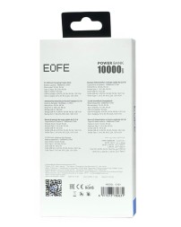 Powerbank EOFE G101 10000mAh 3A /22.5W 2USB/Type-C с дисплеем чёрный
