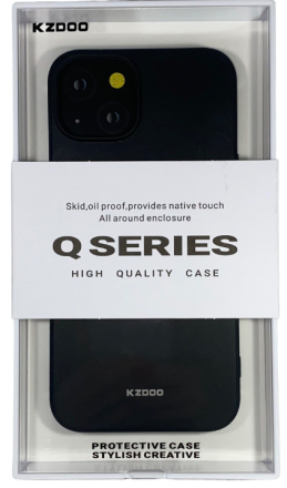  Накладка для i-Phone 14 K-Doo Q Series силиконовая черная
