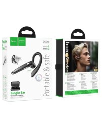Bluetooth-гарнитура Hoco DES48 BT5.3/60mAh (400mAh) черная