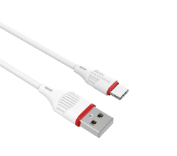 Usb Кабель-зарядка Type-C Borofone BX17 Enjoy 2A 1м силиконовый белый