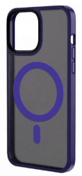 Накладка для i-Phone 14 Pro Max Keephone Alloy Magsafe матовый фиолетовый