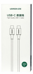 Usb Кабель-зарядка Type-C на Type-C Ugreen US300 5A 100W 0.5м белый