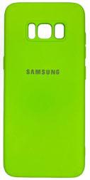 Накладка для Samsung Galaxy S8 Silicone cover без логотипа салатовая