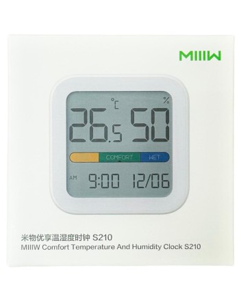  Метеостанция MIIIW Comfort Temperature And Humidity Clock S210 MW22S06 белый