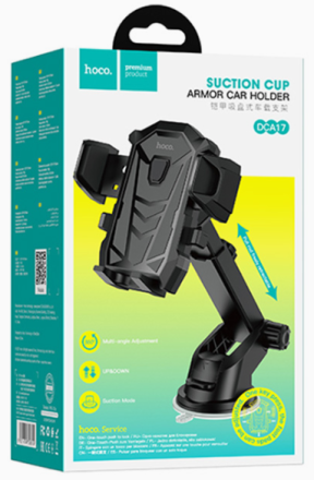  Держатель в автомобиль на торпеду Hoco DCA17 черный