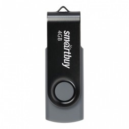 USB флеш накопитель SmartBuy 004GB Twist Black (SB004GB2TWK)