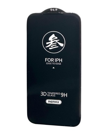  Защитное стекло для i-Phone 15 Pro 6.1" Remax GL-27 3D чёрное